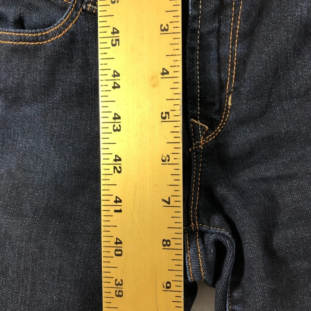 Gap Jeans‎ Women 28/6 Denim Blue Dark Wash Rinse Straight Low Rise Stretch 31x26